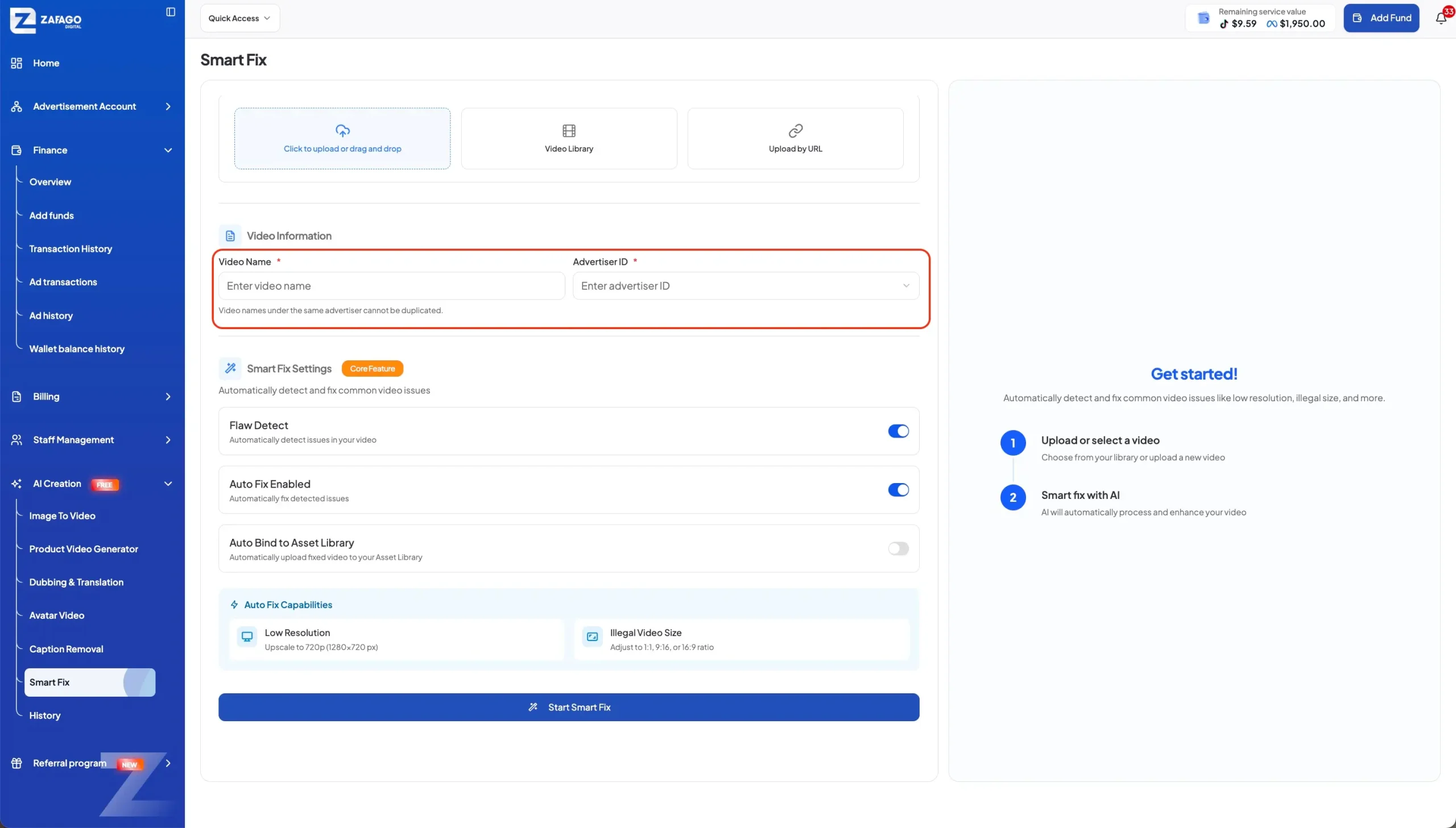 Zafago Portal Smart Fix