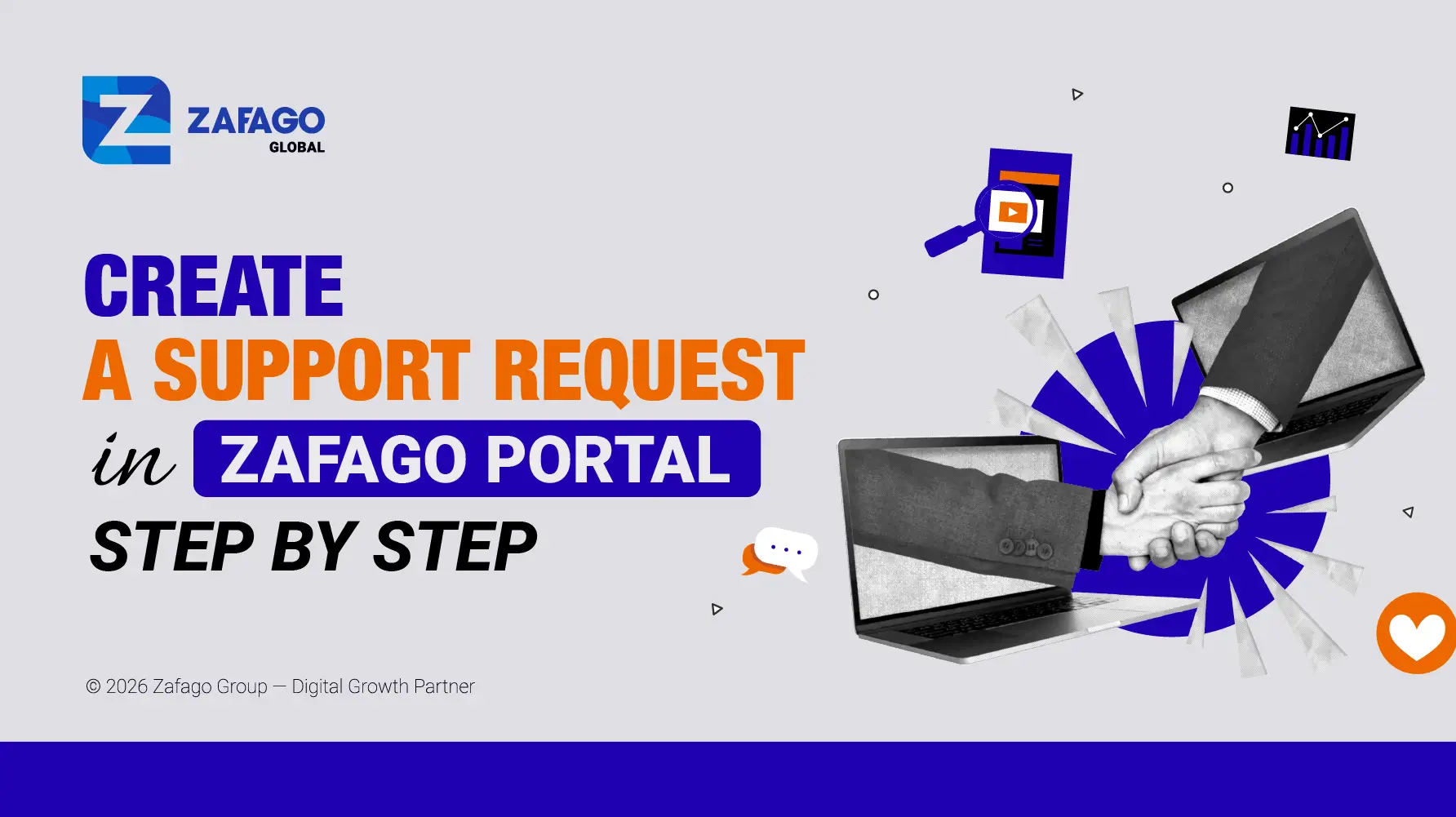 Create a Support Request in Zafago Portal Step by Step