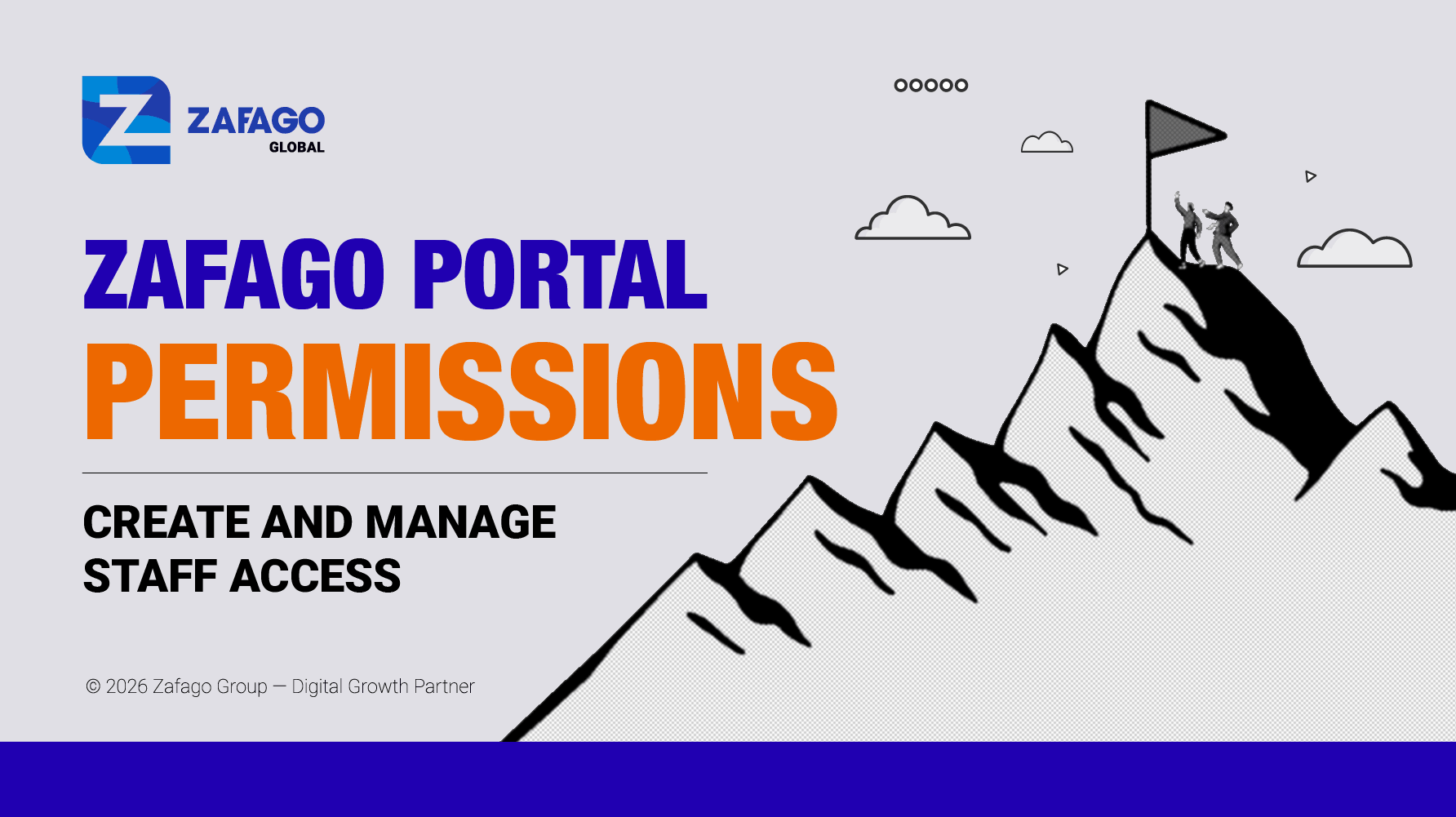 Zafago Portal Permissions: Create and Manage Staff Access